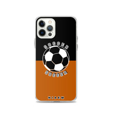 Load image into Gallery viewer, Soccer iPhone Case (Black &amp; Brown 1)