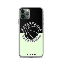 Load image into Gallery viewer, Basketball iPhone Case (Black &amp; Green 2)