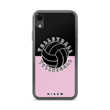 Load image into Gallery viewer, Volleyball iPhone Case (Black &amp; Pink 4)