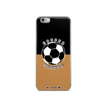 Load image into Gallery viewer, Soccer iPhone Case (Black &amp; Nude)