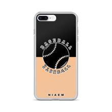 Load image into Gallery viewer, Baseball iPhone Case (Black &amp; Nude 1)