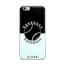 Load image into Gallery viewer, Baseball iPhone Case (Black &amp; Blue 5)