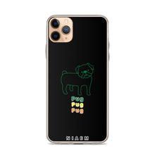Load image into Gallery viewer, Green Pug iPhone Case