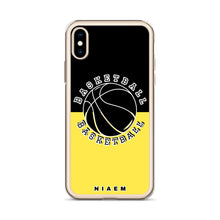 Load image into Gallery viewer, Basketball iPhone Case (Black &amp; Yellow 1)
