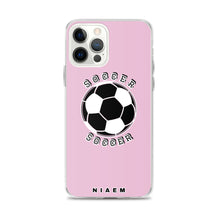 Load image into Gallery viewer, Soccer iPhone Case (Pink 4)