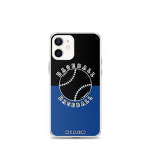 Load image into Gallery viewer, Baseball iPhone Case (Black &amp; Blue 2)