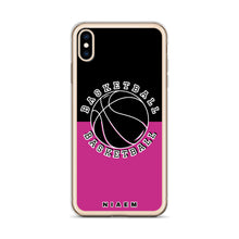 Load image into Gallery viewer, Basketball iPhone Case (Black &amp; Pink)