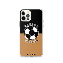 Load image into Gallery viewer, Soccer iPhone Case (Black &amp; Nude)