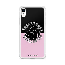 Load image into Gallery viewer, Volleyball iPhone Case (Black &amp; Pink 4)