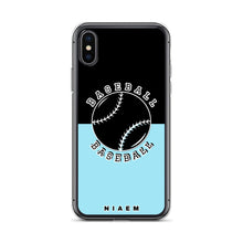 Load image into Gallery viewer, Baseball iPhone Case (Black &amp; Blue 6)