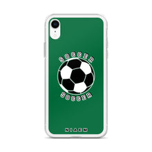Load image into Gallery viewer, Soccer iPhone Case (Green 1)