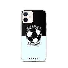 Load image into Gallery viewer, Soccer iPhone Case (Black &amp; Blue 5)