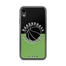 Load image into Gallery viewer, Basketball iPhone Case (Black &amp; Green)
