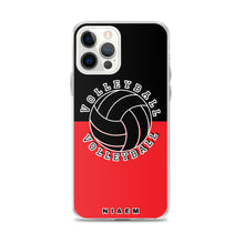 Load image into Gallery viewer, Volleyball iPhone Case (Black &amp; Red 1)