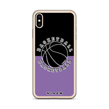 Load image into Gallery viewer, Basketball iPhone Case (Black &amp; Purple 1)