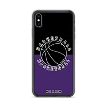 Load image into Gallery viewer, Basketball iPhone Case (Black &amp; Purple)
