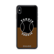 Load image into Gallery viewer, Tennis iPhone Case (Black &amp; Brown)