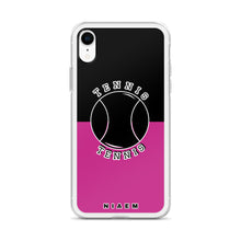 Load image into Gallery viewer, Tennis iPhone Case (Black &amp; Pink)