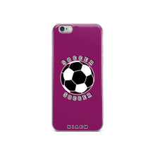 Load image into Gallery viewer, Soccer iPhone Case (Dark Pink)