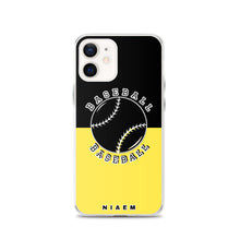 Load image into Gallery viewer, Baseball iPhone Case (Black &amp; Yellow 1)