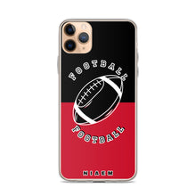 Load image into Gallery viewer, American Football iPhone Case (Black &amp; Red)