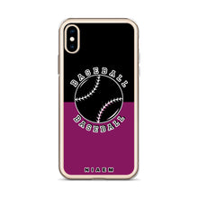Load image into Gallery viewer, Baseball iPhone Case (Black &amp; Pink 6)