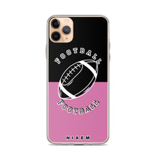 Load image into Gallery viewer, American Football iPhone Case (Black &amp; Pink 1)