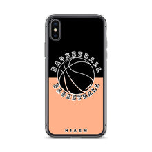 Load image into Gallery viewer, Basketball iPhone Case (Black &amp; Orange 2)