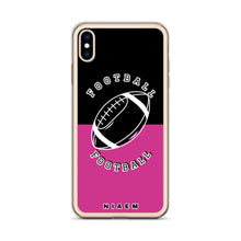 Load image into Gallery viewer, American Football iPhone Case (Black &amp; Pink 5)