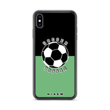 Load image into Gallery viewer, Soccer iPhone Case (Black &amp; Green 4)
