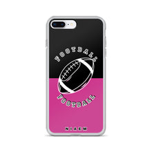 Load image into Gallery viewer, American Football iPhone Case (Black &amp; Pink 5)
