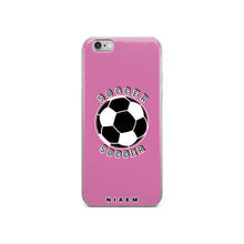 Load image into Gallery viewer, Soccer iPhone Case (Pink 1)