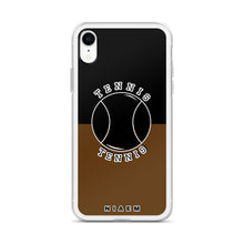 Load image into Gallery viewer, Tennis iPhone Case (Black &amp; Brown)