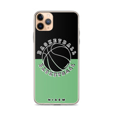 Load image into Gallery viewer, Basketball iPhone Case (Black &amp; Green 4)