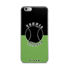 Load image into Gallery viewer, Tennis iPhone Case (Black &amp; Green)