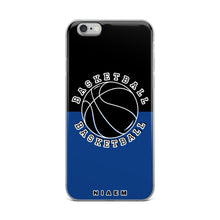 Load image into Gallery viewer, Basketball iPhone Case (Black &amp; Blue 2)