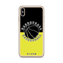 Load image into Gallery viewer, Basketball iPhone Case (Black &amp; Yellow 3)