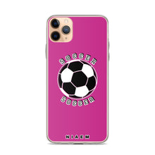 Load image into Gallery viewer, Soccer iPhone Case (Pink)