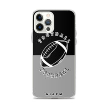 Load image into Gallery viewer, American Football iPhone Case (Black &amp; Grey 1)
