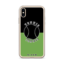 Load image into Gallery viewer, Tennis iPhone Case (Black &amp; Green)