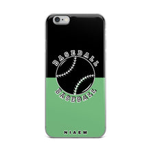 Load image into Gallery viewer, Baseball iPhone Case (Black &amp; Green 4)