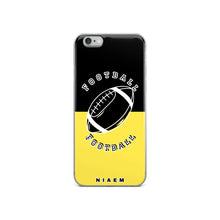 Load image into Gallery viewer, American Football iPhone Case (Black &amp; Yellow 1)