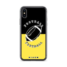 Load image into Gallery viewer, American Football iPhone Case (Black &amp; Yellow 1)