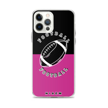 Load image into Gallery viewer, American Football iPhone Case (Black &amp; Pink)
