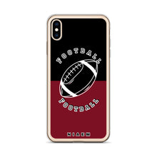 Load image into Gallery viewer, American Football iPhone Case (Black &amp; Red 2)