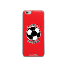Load image into Gallery viewer, Soccer iPhone Case (Red 1)