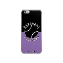 Load image into Gallery viewer, Baseball iPhone Case (Black &amp; Purple 1)