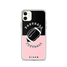 Load image into Gallery viewer, American Football iPhone Case (Black &amp; Pink 3)