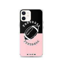 Load image into Gallery viewer, American Football iPhone Case (Black &amp; Pink 3)