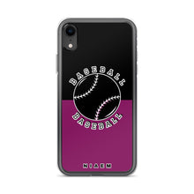Load image into Gallery viewer, Baseball iPhone Case (Black &amp; Pink 6)